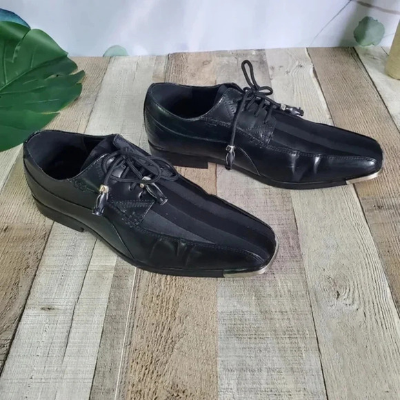 EXPRESSIONS | Style 4295 Dress Shoes in Black sz 11 - Picture 6 of 12